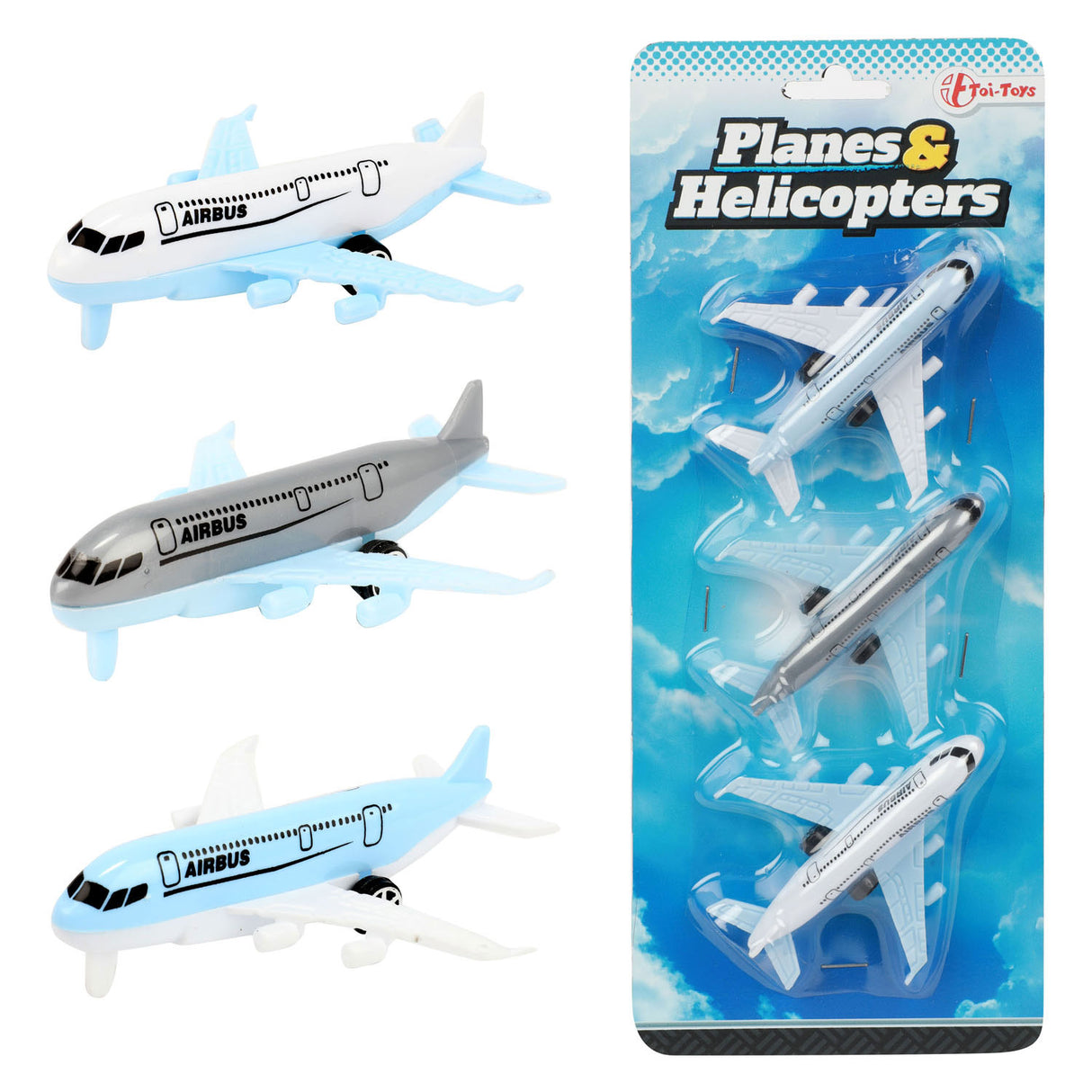 Toi-toys Airbus-Flugzeuge, 3-tlg.