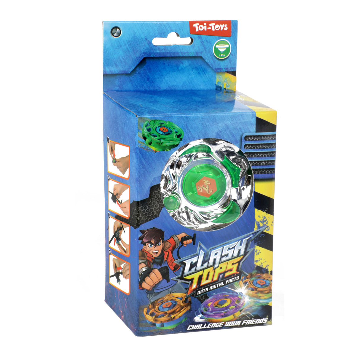 Toi-toys Kreisel-Kampf aus Metall mit Shooter