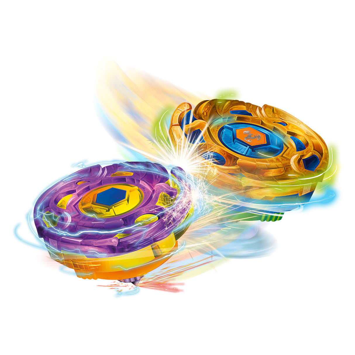 Toi-toys Kreisel-Kampf aus Metall mit Shooter