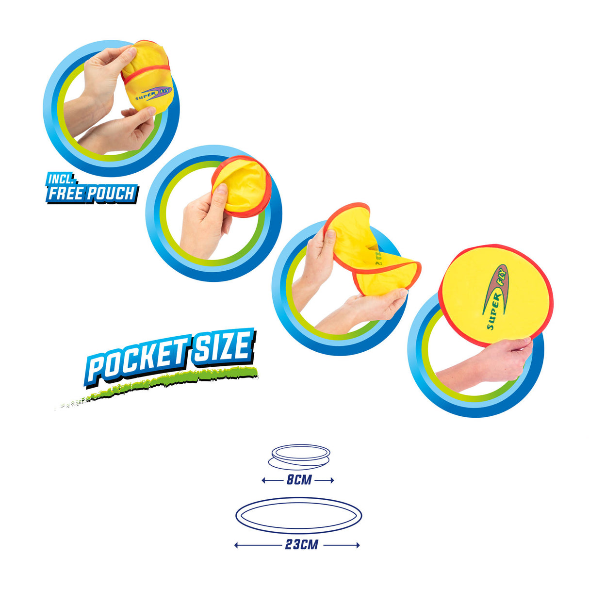 Toi-toys Toi Toys faltbarer Frisbee-Koffer