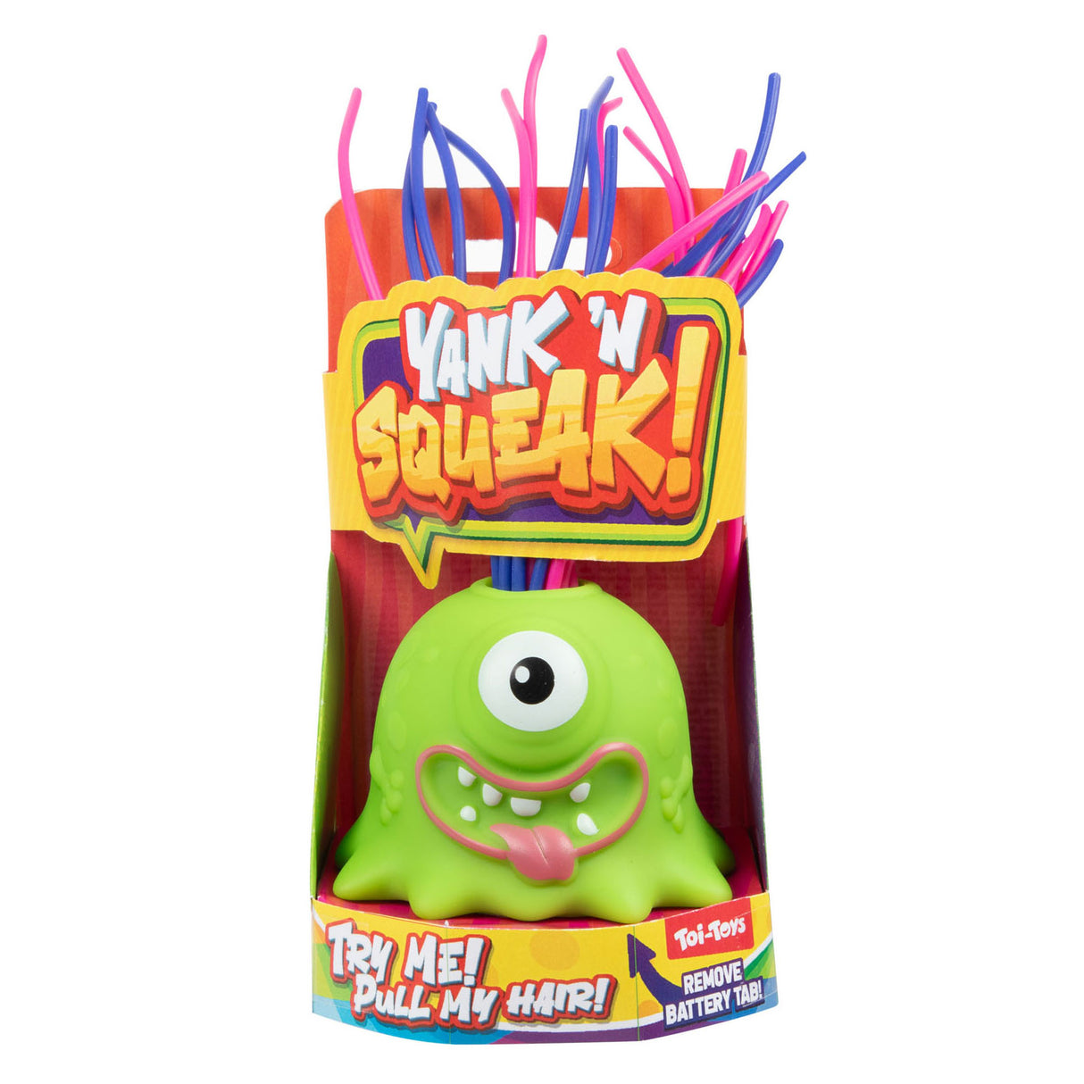Toi-Toys Fun Monster mit Trekhable Haren mit Ton