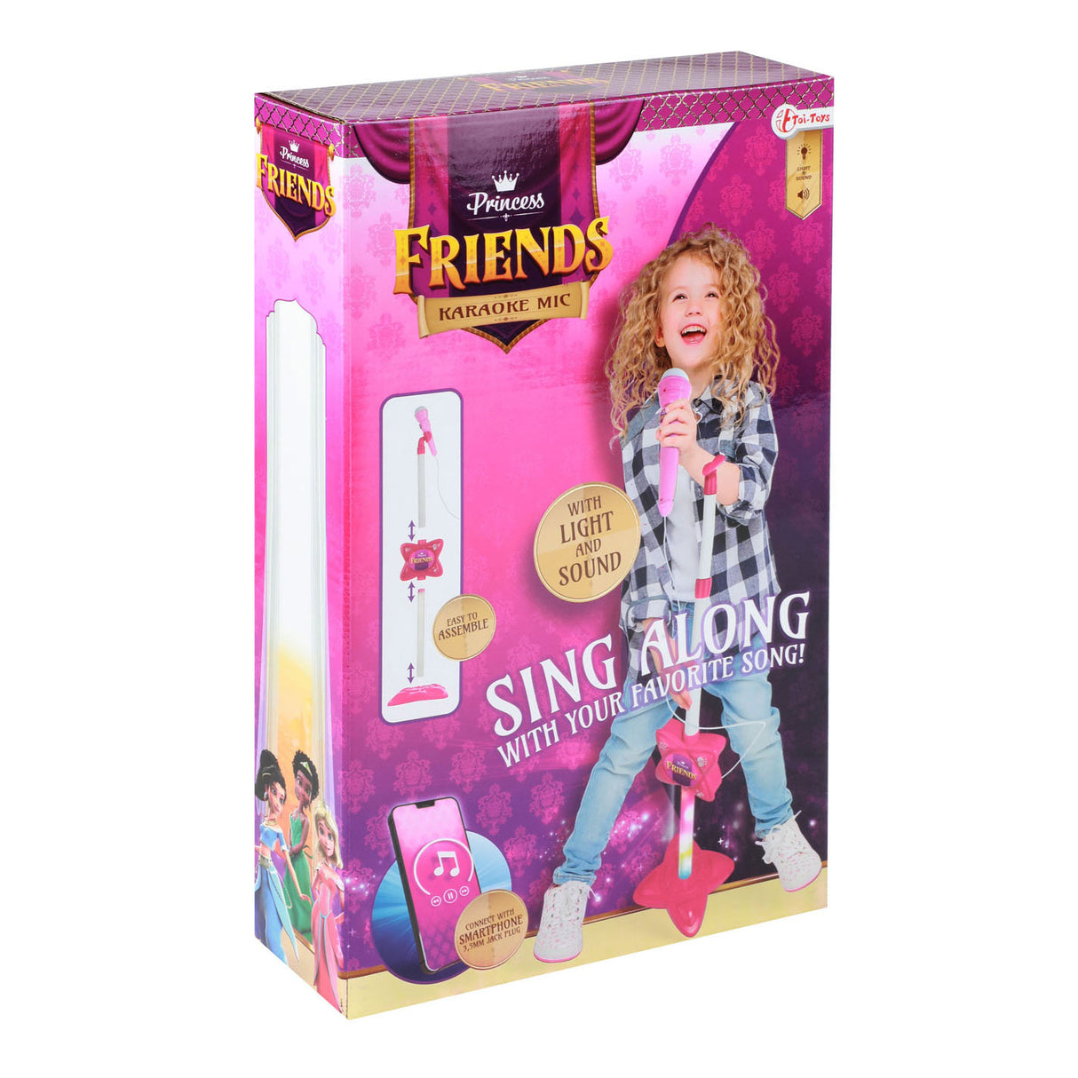 Toi-Toys Prinzessin Freunde Karaoke-Set mit Smartphone-Verbindung