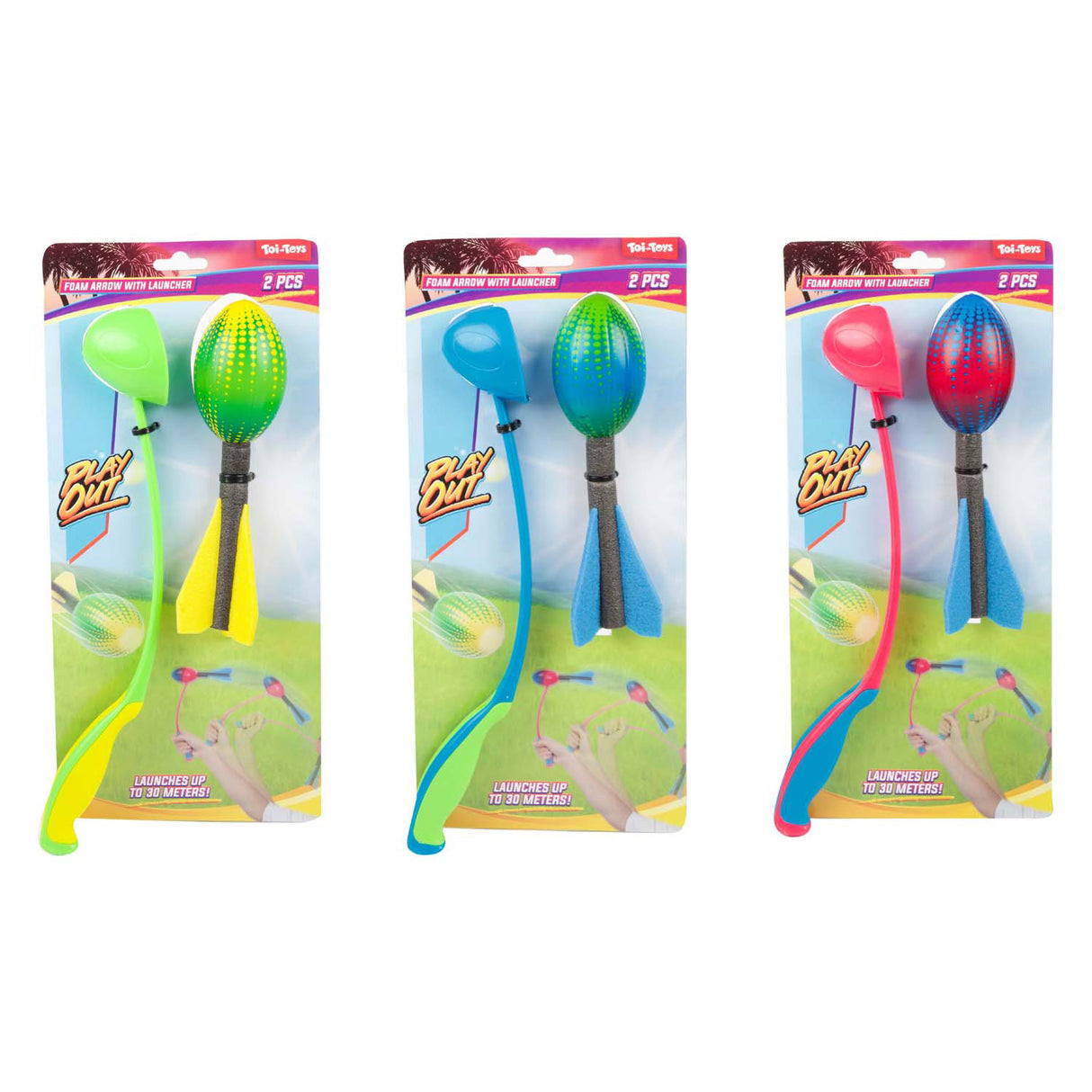 Toi-toys spielt einen Mini-Schaumstoffpfeil mit Werferwirbel aus