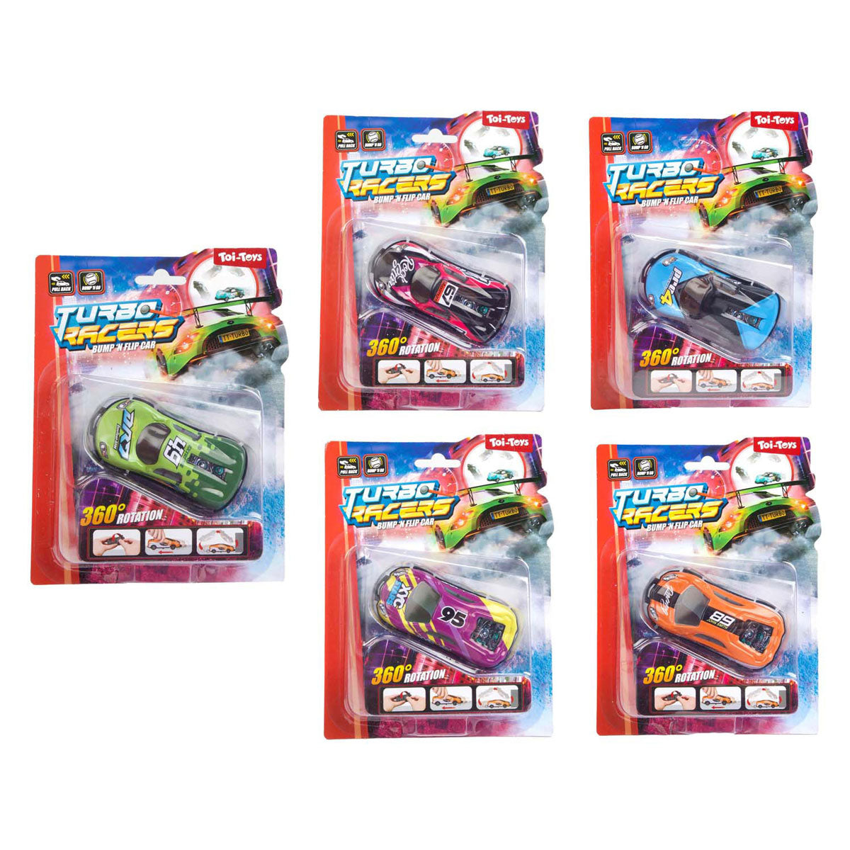 Toi-toys Turbo Racer Stunt Car Bump & Flip