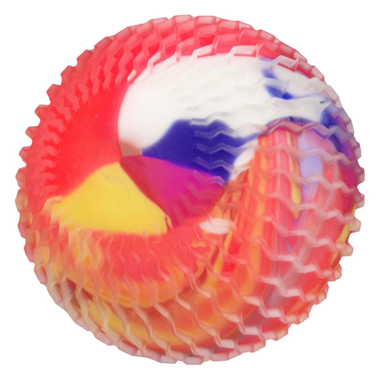 Toi-toys lustiger Quetschball aus Neonmarmor mit Schaumstoff, 12 cm