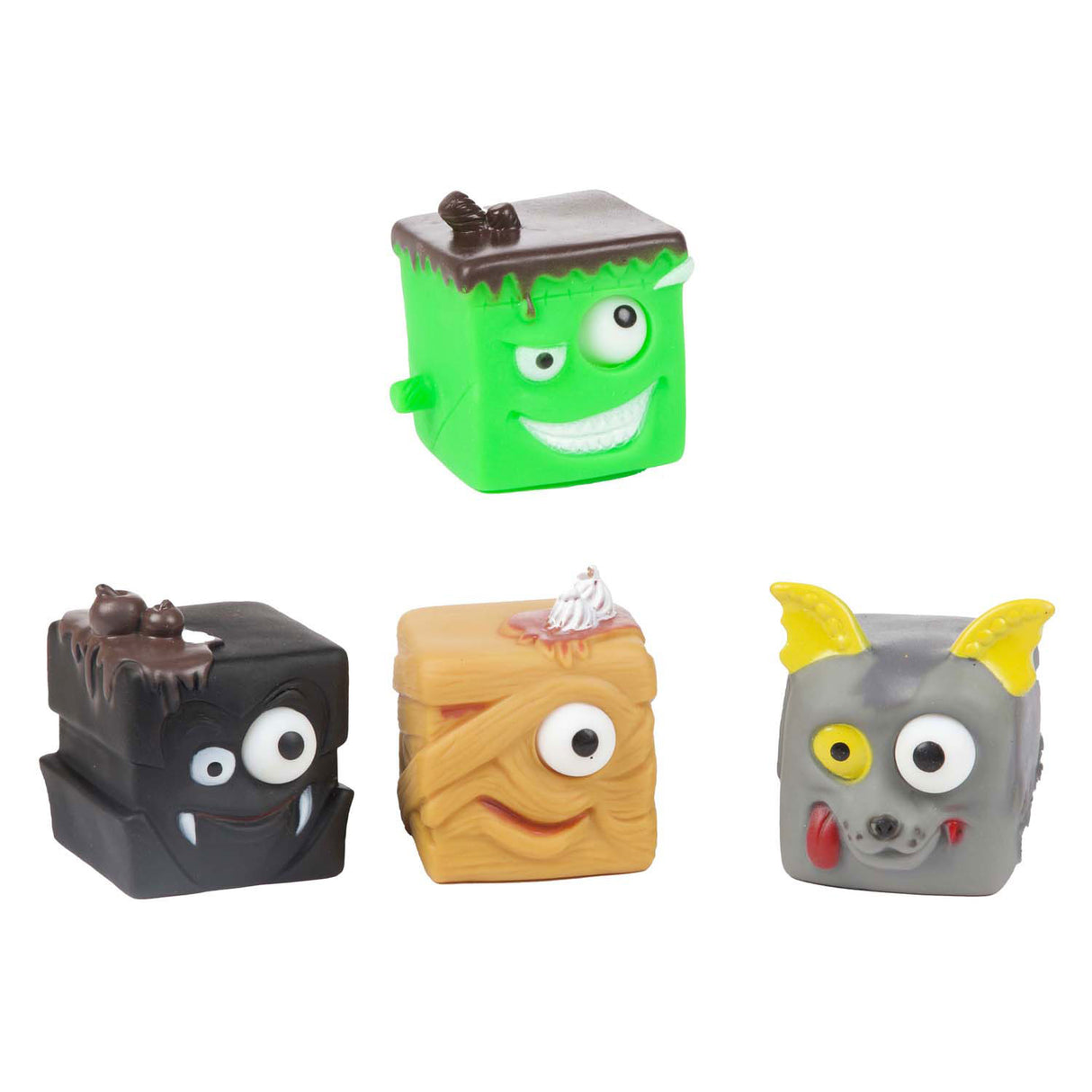 Toi-toys Fun Squeeze Cube Monster Schmollmund, 5cm