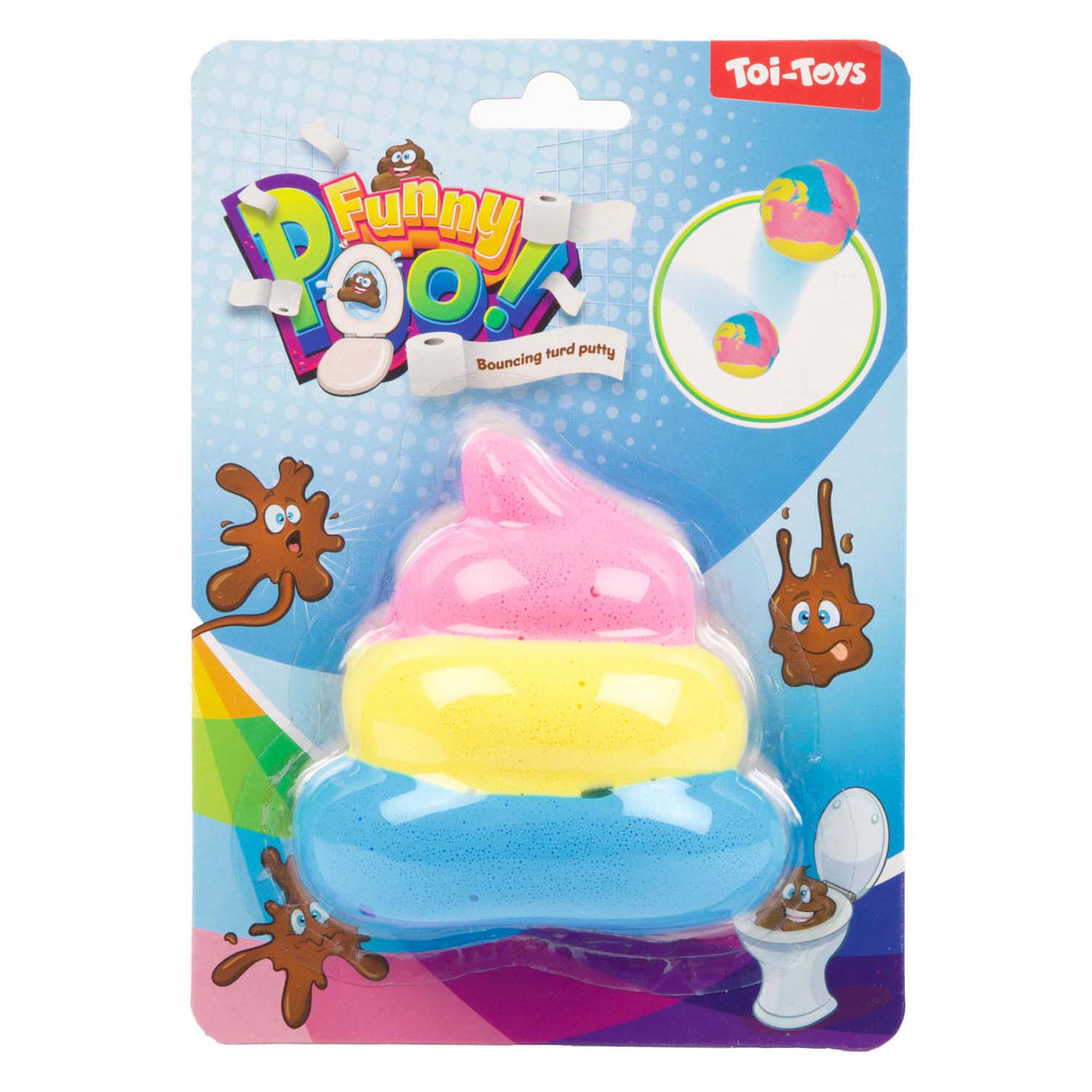 Toi-toys Fun Bounce Putty Rainbow Kot