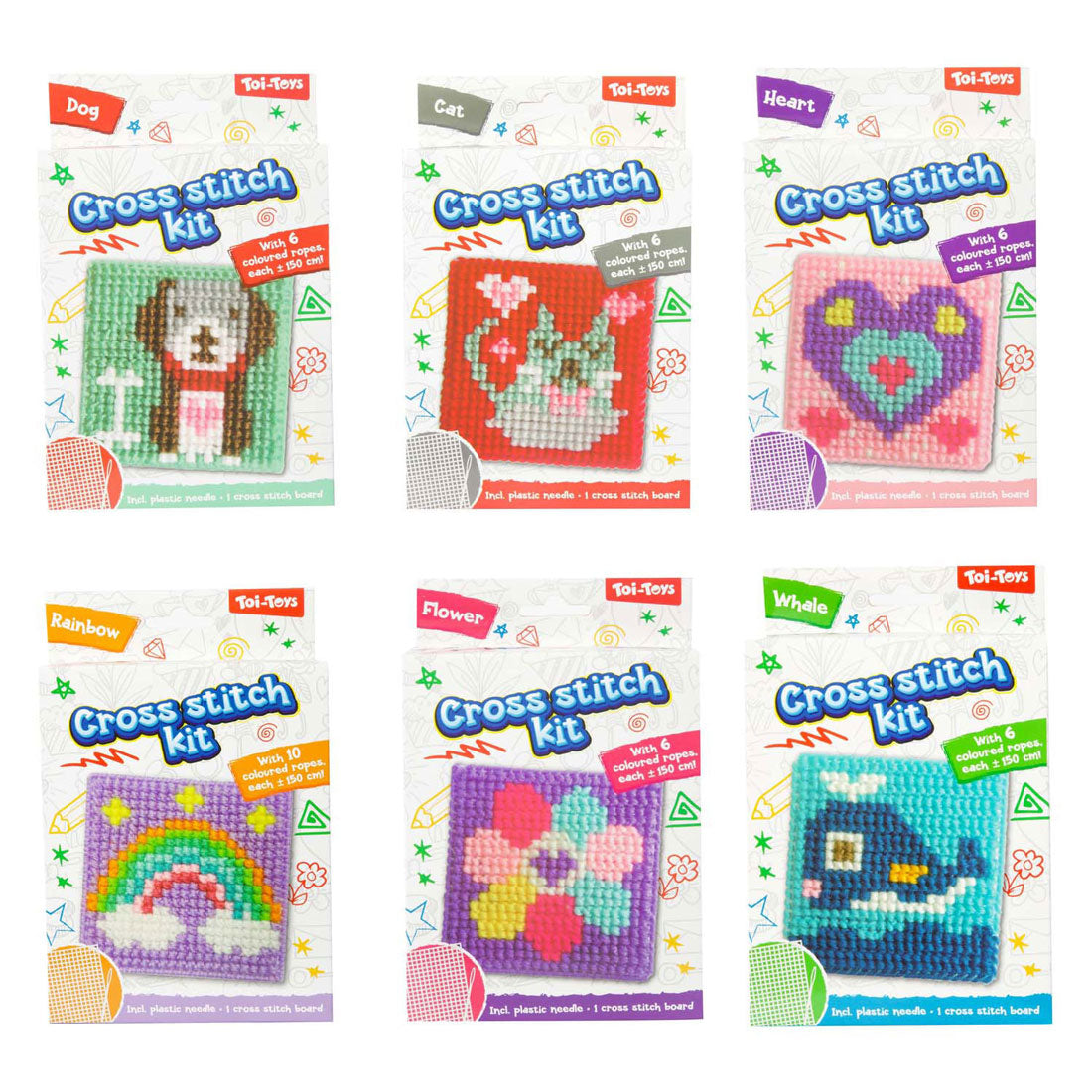 Toi-toys Bastel-Stickset zum Thema Kreuzstich