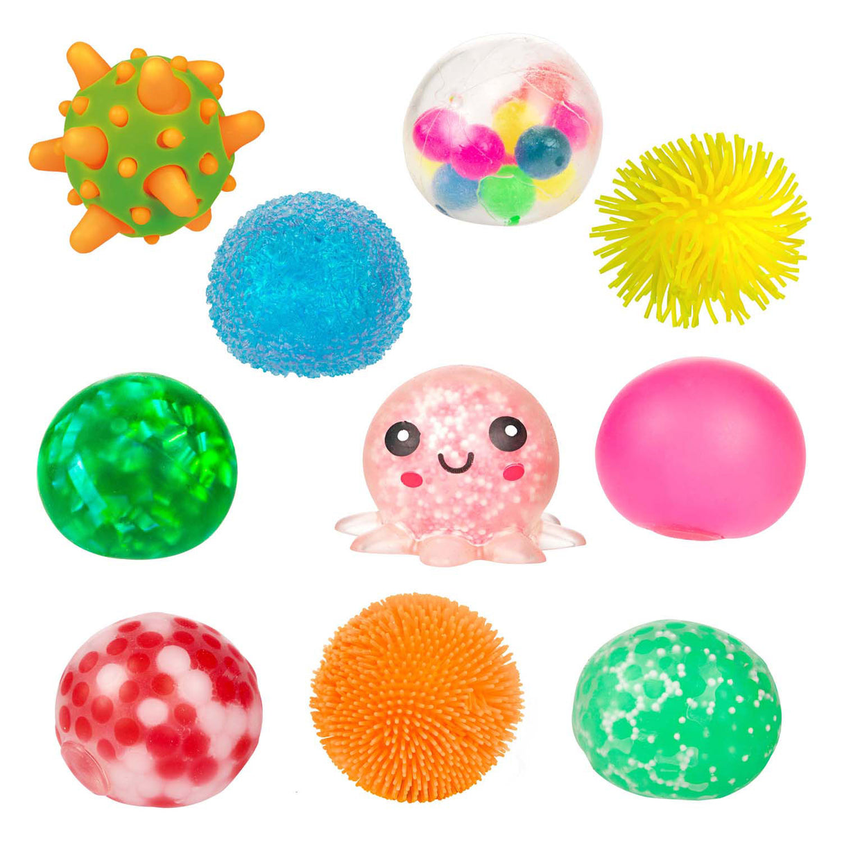 Toi-toys Quetschbälle 5 cm, Schachtel mit 10 Stück