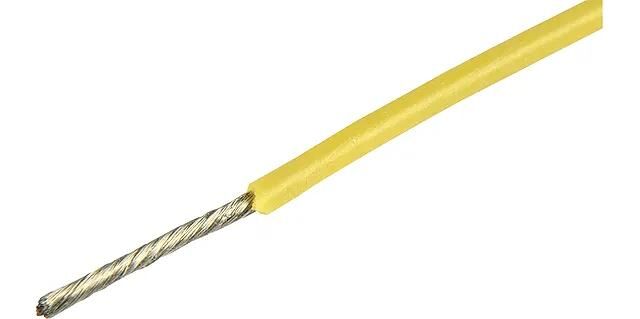Herth+Buss Kabel Elektrokabel Silikon 0,5 mm gelb 5mtr.