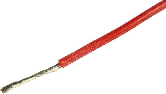 Herth+Buss Kabel Elektrokabel Silikon 0,5 mm rot 5mtr.