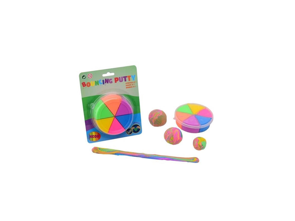 Johntoy John Toy Bounce Duo Putty 6 Neonfarbe