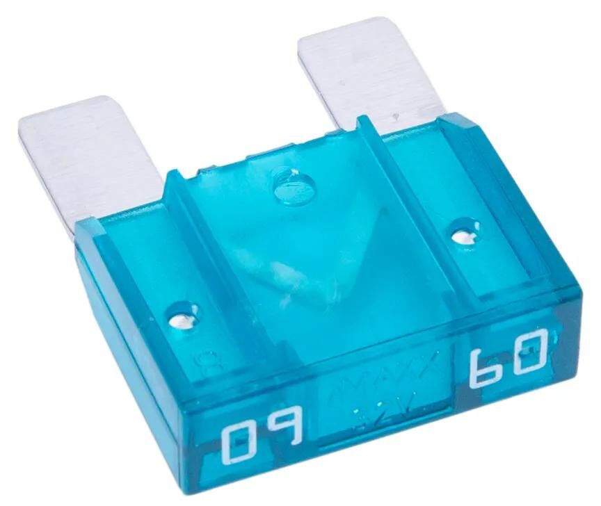 Dresselhaus Maxi-Sicherung Bananenstecker Flachsicherung Maxi 60a 1 Stück hellblau