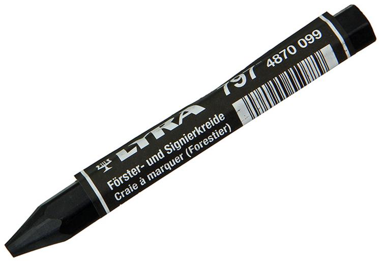 Lyra 1004744 - markeerkrijt 12st ø12x120mm zwart | 4 stuks