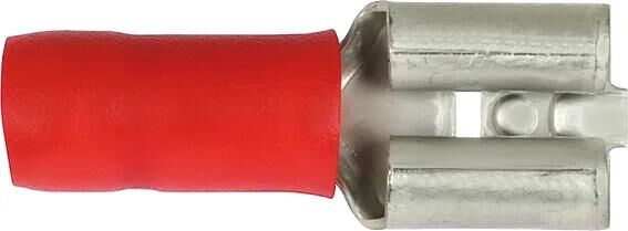 Hella Klingeneinsatz Fl.Est.Hüls.0,5-1,0 100St. rot 6,3x0,8mm