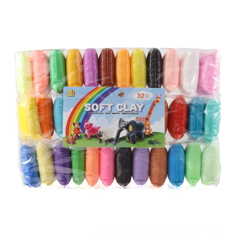 Jono Toys Ton weicher Ton 12 Gramm, 36 Farben