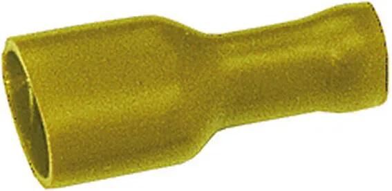 Hella Bananenstecker fl.st.huels.4,0-6,0 volli 50 Stk. gelb