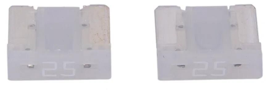 Dresselhaus Minisicherung Bananenstecker Minisicherung 25a 2 Stk. Low-Profile-Weiß