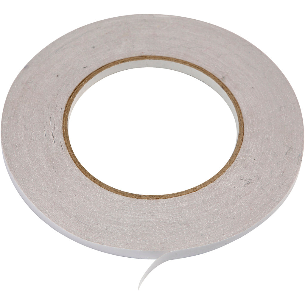 Creativ Company Doppelseitiges Klebeband, B: 6 mm, 6x50 m 1 Karton