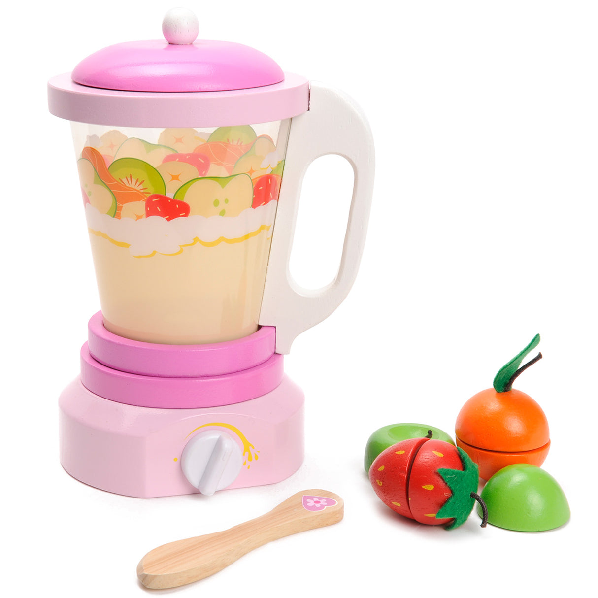 Mentari Holzspielzeugmixer – Spielküchen-Smoothie-Set.