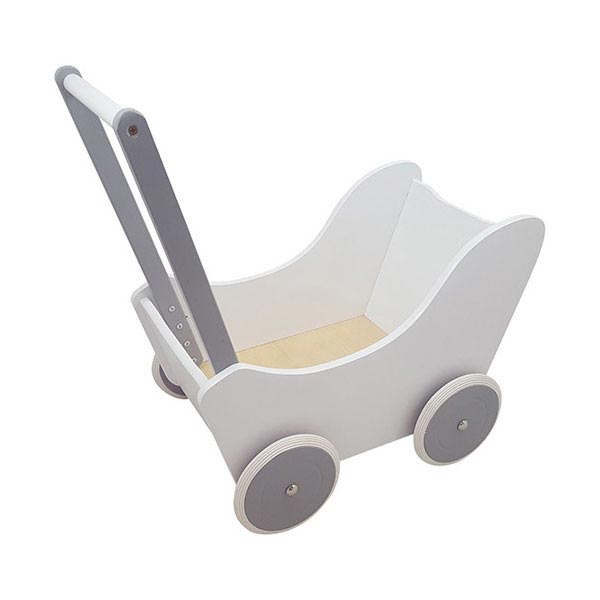 Playwood Puppenwagen weiß silber