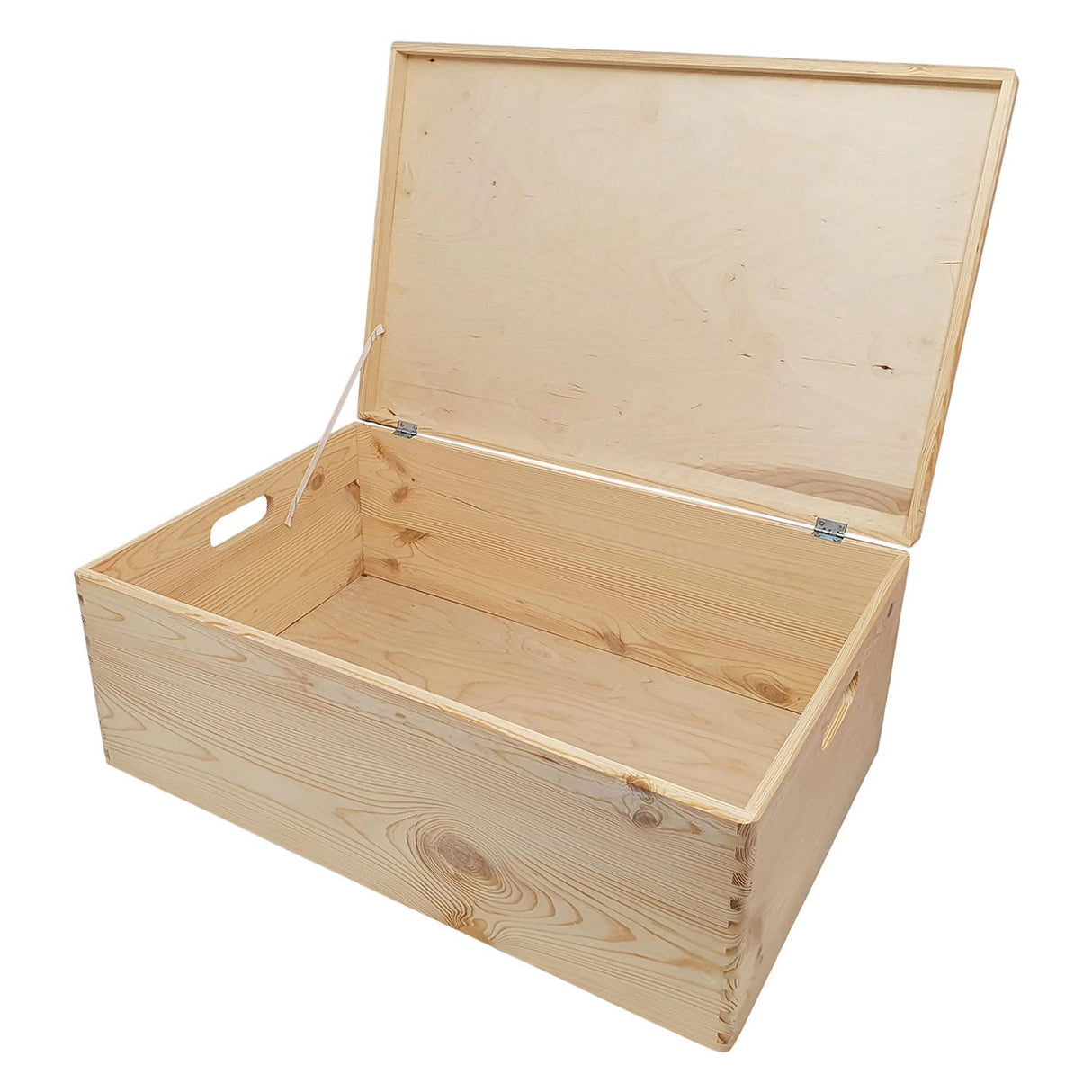 Playwood Aufbewahrungsbox aus Kiefernholz mit Klappdeckel (40x30x23cm)