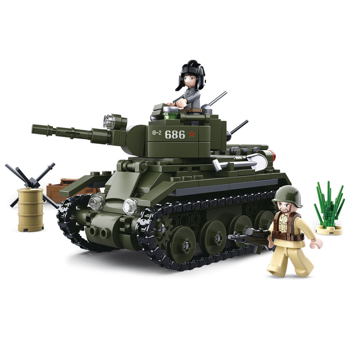 Sluban WWII - BT-7 alliierter Kavalleriepanzer - 347 Stk.