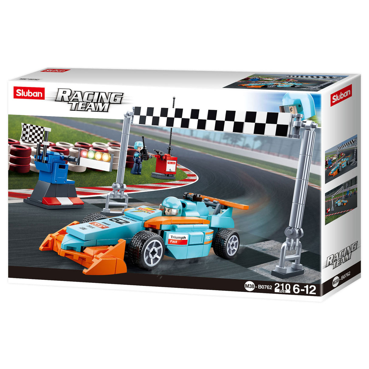 Sluban Racing Team - Kleiner Rundkurs - 210 Stk.