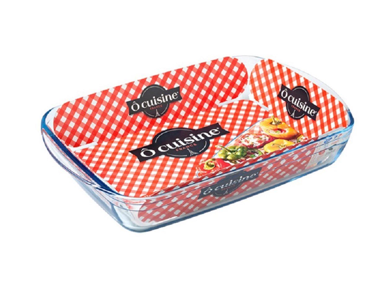 O Cuisine Cuisine Performance o.cuisine Auflaufform – 39 x 24 x 6 cm – 3 l – transparent – 1 Stück