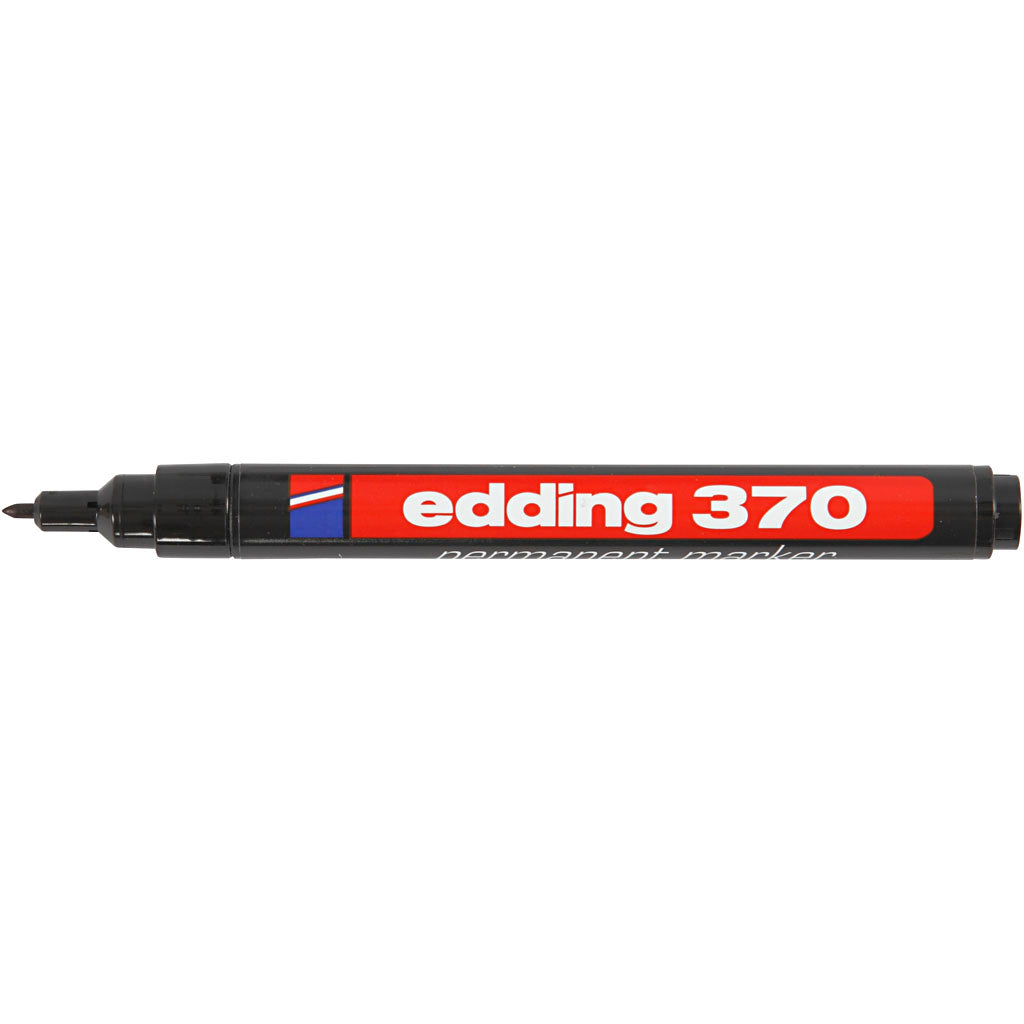 Edding 370 Marker, Strichstärke 1 mm, schwarz, 1 Stück
