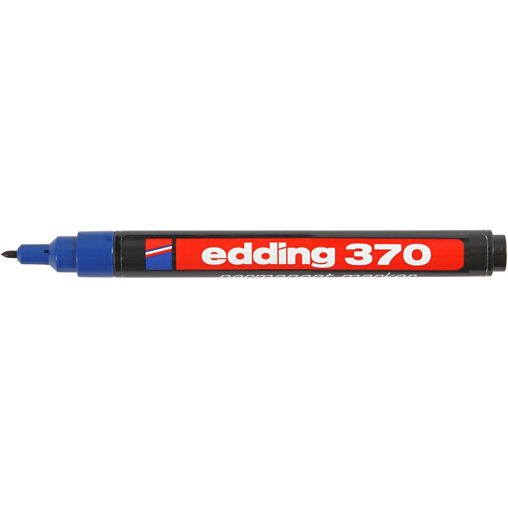 Edding 370 Marker, Strichstärke 1 mm, blau, 1 Stück