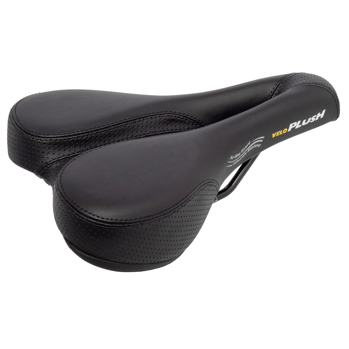 Velo Sattel Plüsch Deep Channel Schwarz