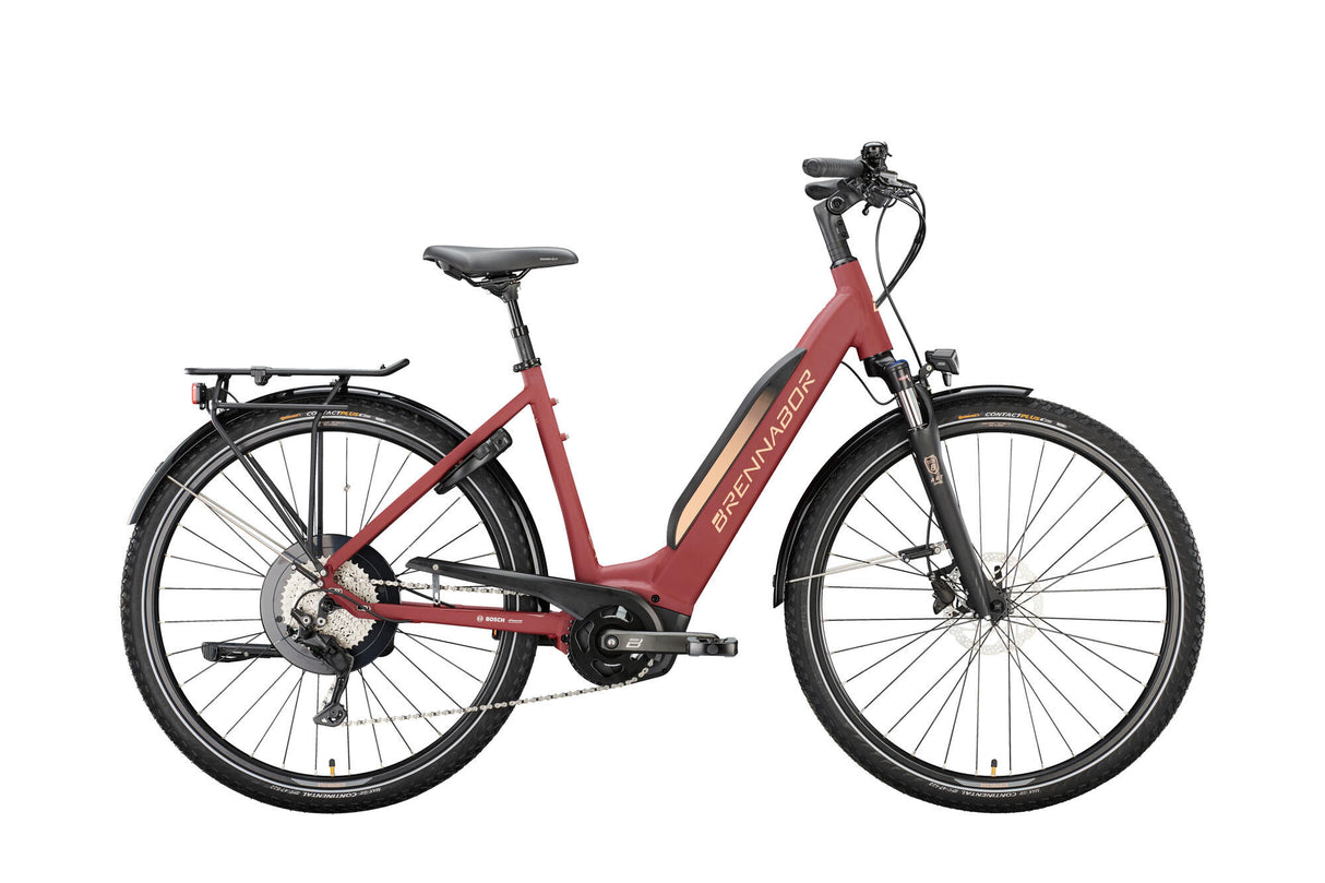 Brennabor Elektro-Trekkingrad T-48e mod. 22 E-Bike Brennab.t-48e 28 55 Low Entry 10G Rot Orange