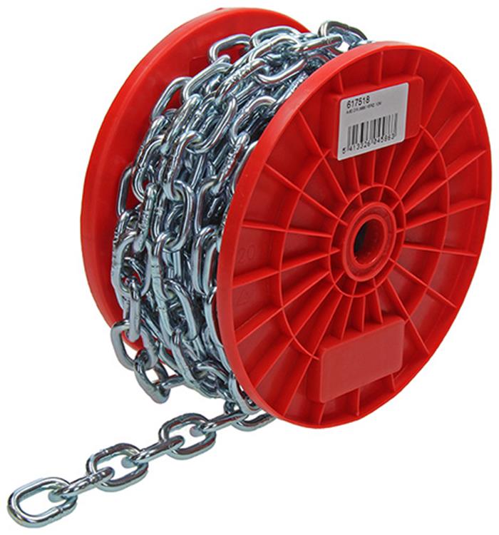 1014182 - ketting schakel kort din5685-2ø 6mm l 24mm 10m wwl 160 kg | 10 stuks