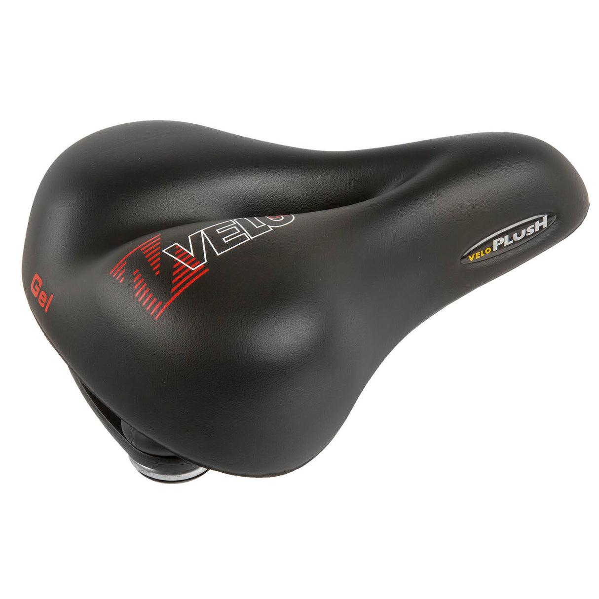 Velo Plüsch-Gel-Sattel Elasto City 254x200mm schwarz auf Karte