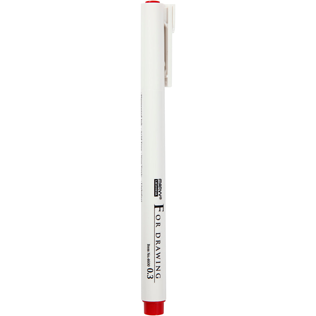 Https: www.cchobby.nl Medallion-drawing-pen-line-thickness-0-3-mm-red-1-piece