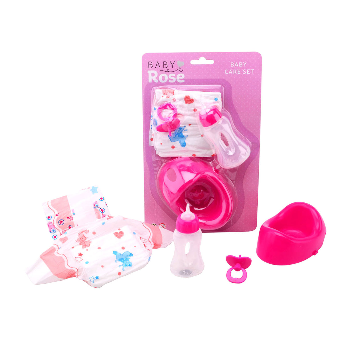 Johntoy John Toy Baby Rose 4-teiliges Pflegeset