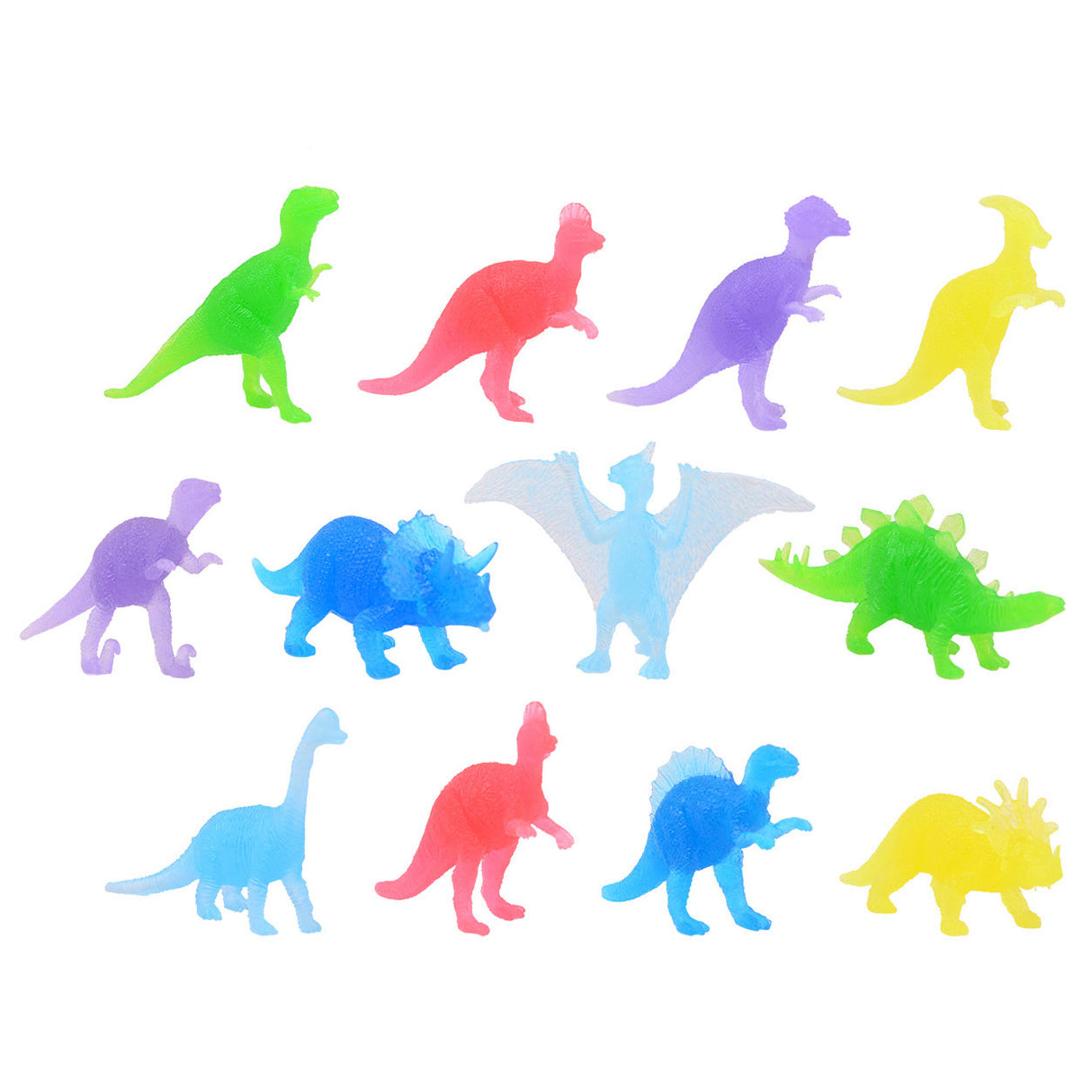 Johntoy leuchtende Dino-Spielfiguren im Dunkeln, 12-tlg.