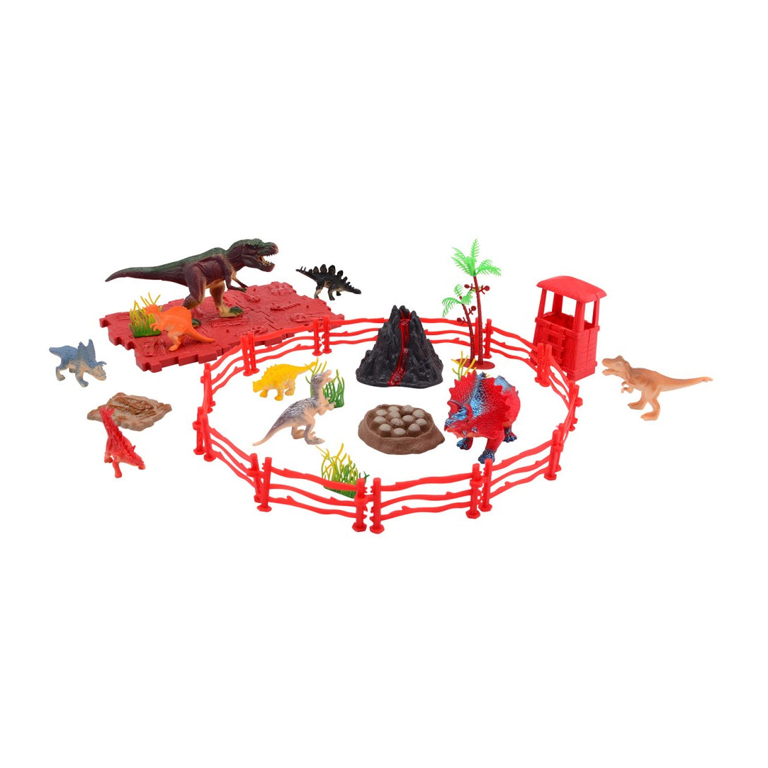 Johntoy Dino-Spielset in Aufbewahrungsbox