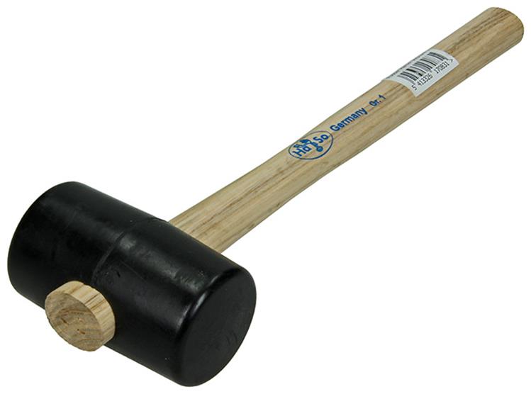 1010740 - rubber hamer es.st.nr. 1 90x55mm 300gr | 3 stuks