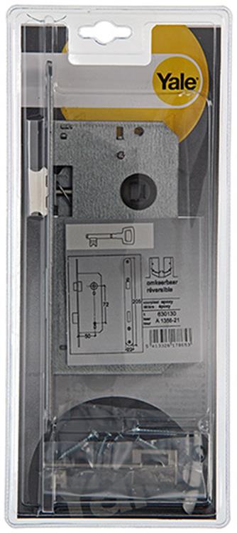 Yale 1019039 - 1 dubbel insteekslot l r a1356 50mm | 1 stuks