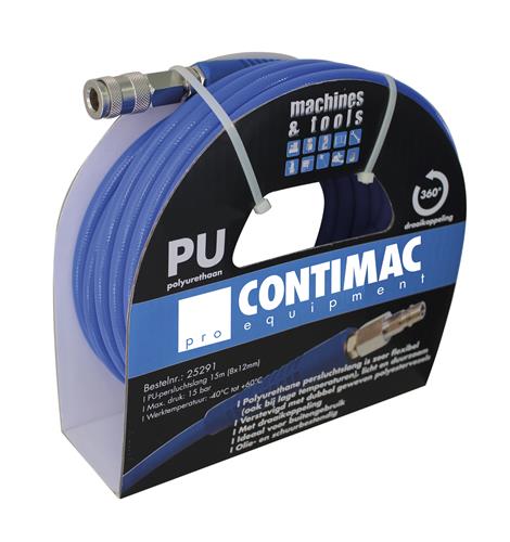 Contimac Luftschlauch 8x12mm komplett + Kupplung 15mtr