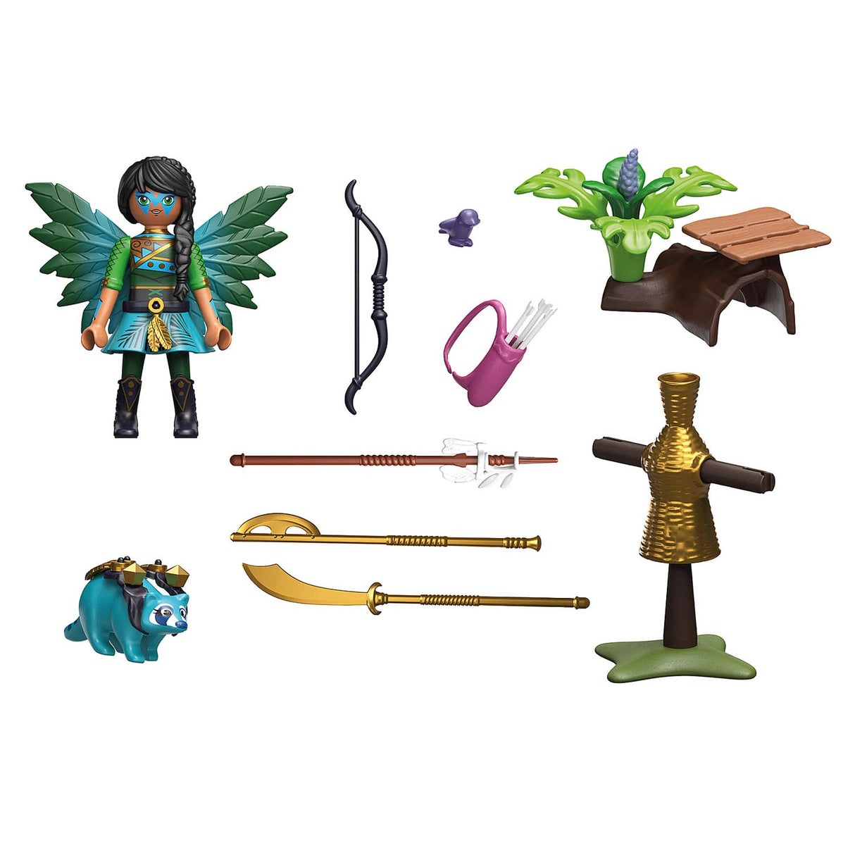 Playmobil Ayuma Starterset Ritterfee mit Waschbär - 70905