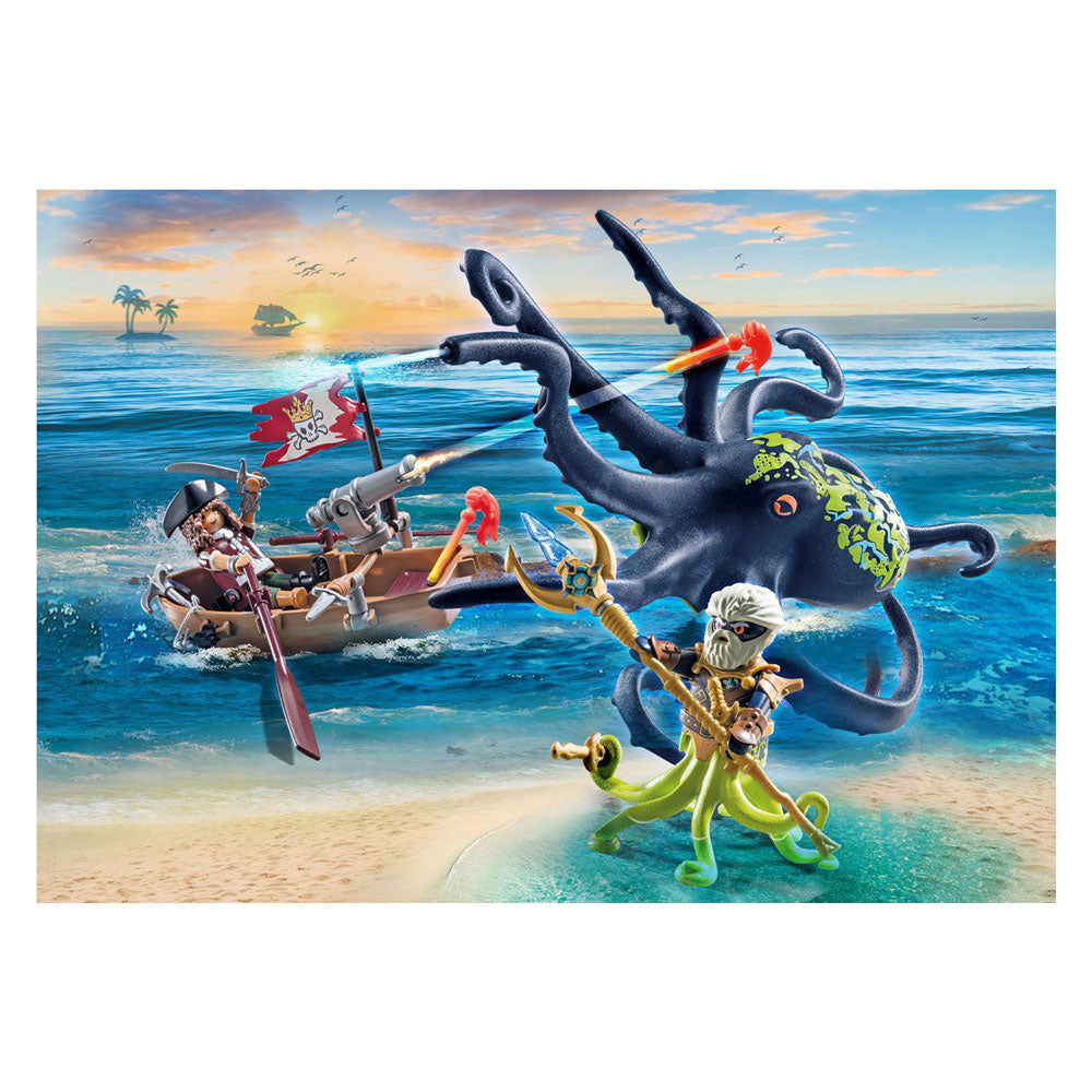Playmobil -Piraten kämpfen gegen den riesigen Ooctopus 71419