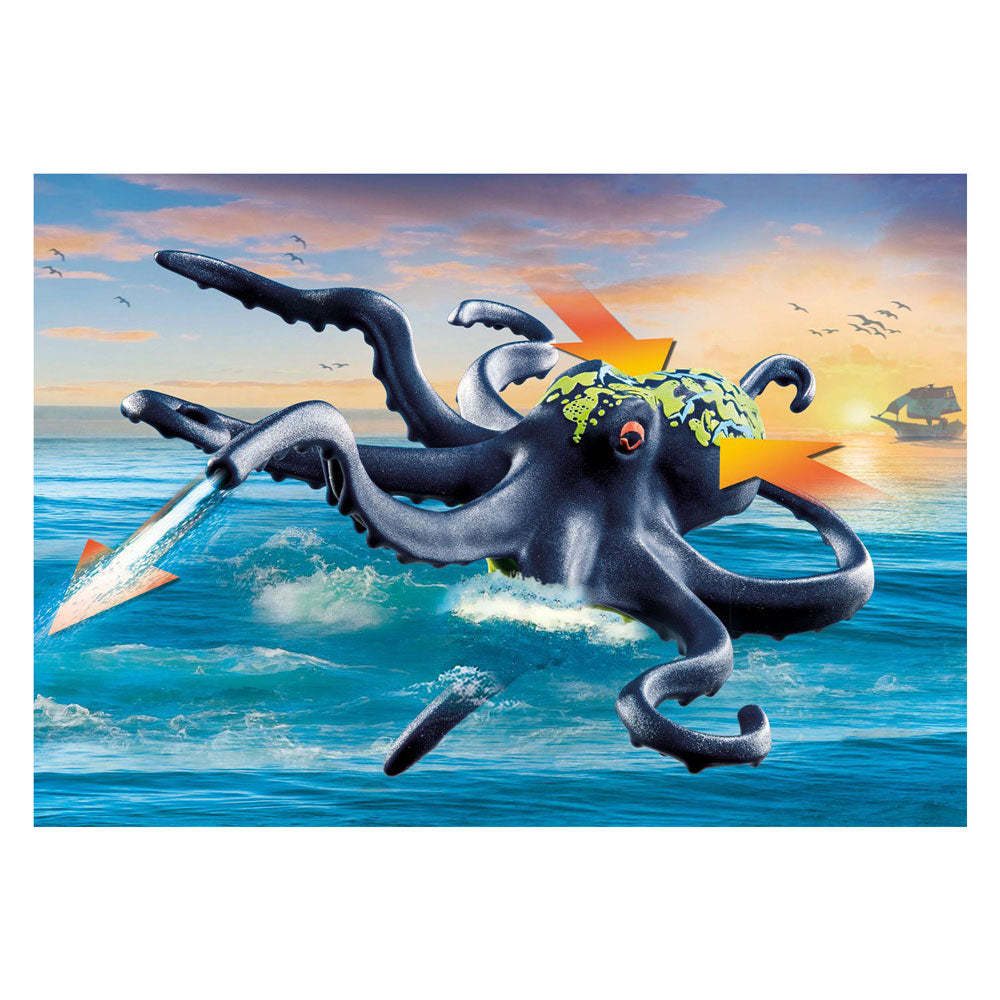 Playmobil -Piraten kämpfen gegen den riesigen Ooctopus 71419