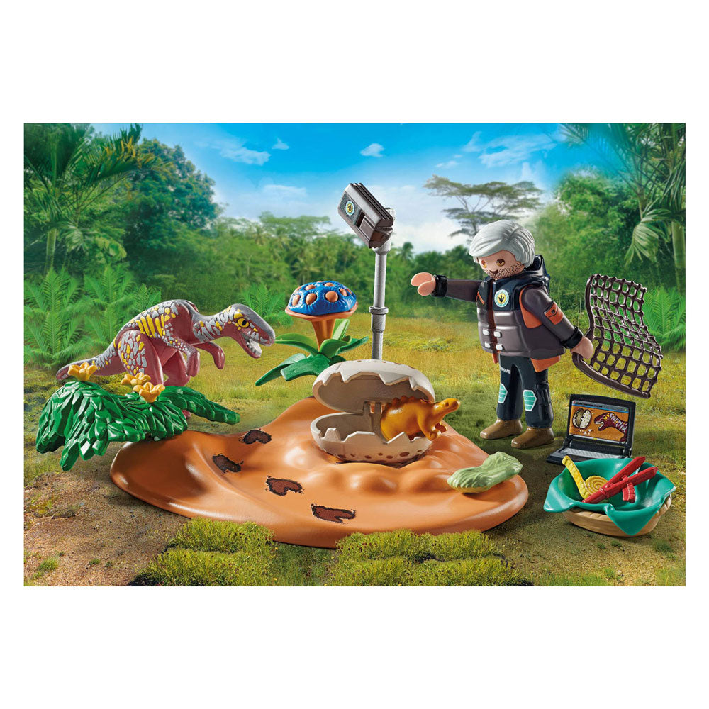 Playmobil Dinos Stegosaurusnest mit Eierdieb 71526