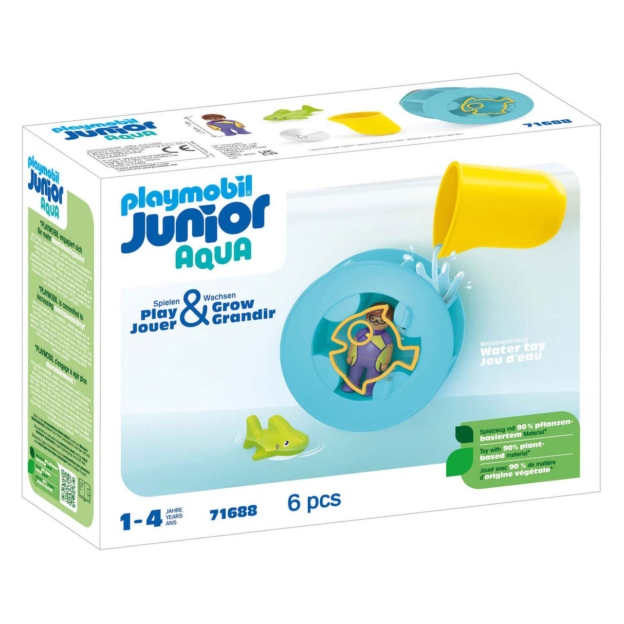 Playmobil Junior Wasserwirbelrad mit Babyhai – 71688