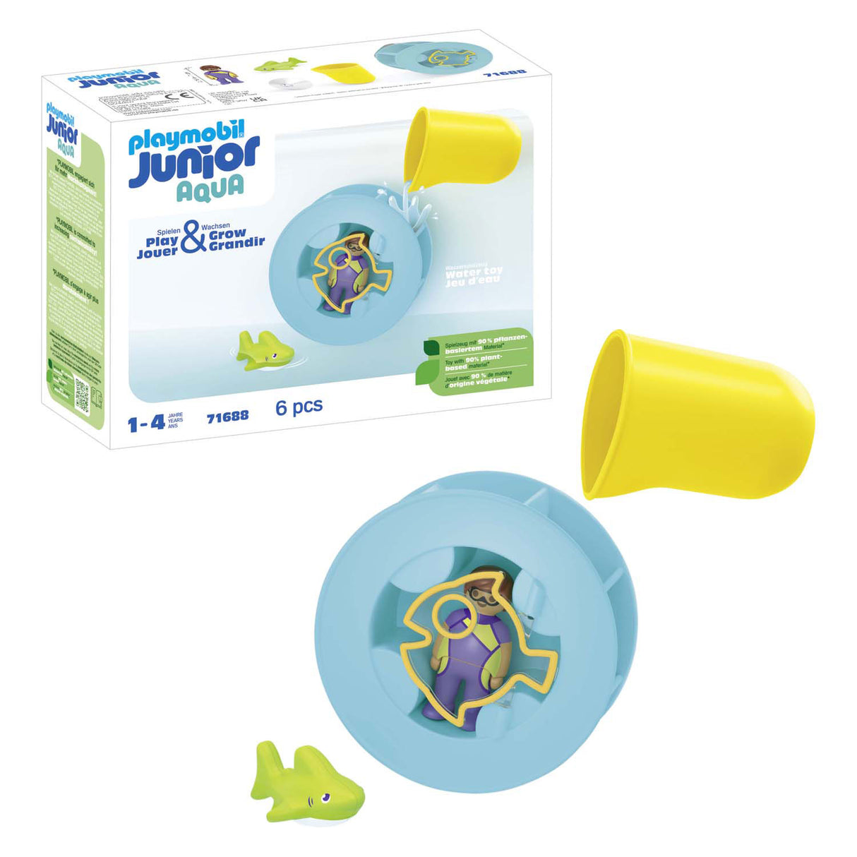 Playmobil Junior Wasserwirbelrad mit Babyhai – 71688