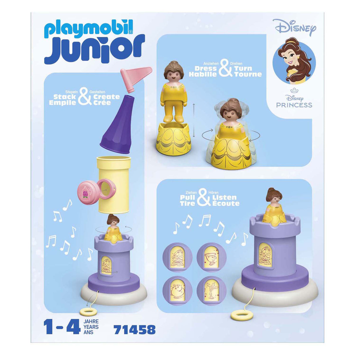 Playmobil Junior Disney Belles Spielturm mit Melodie – 71458