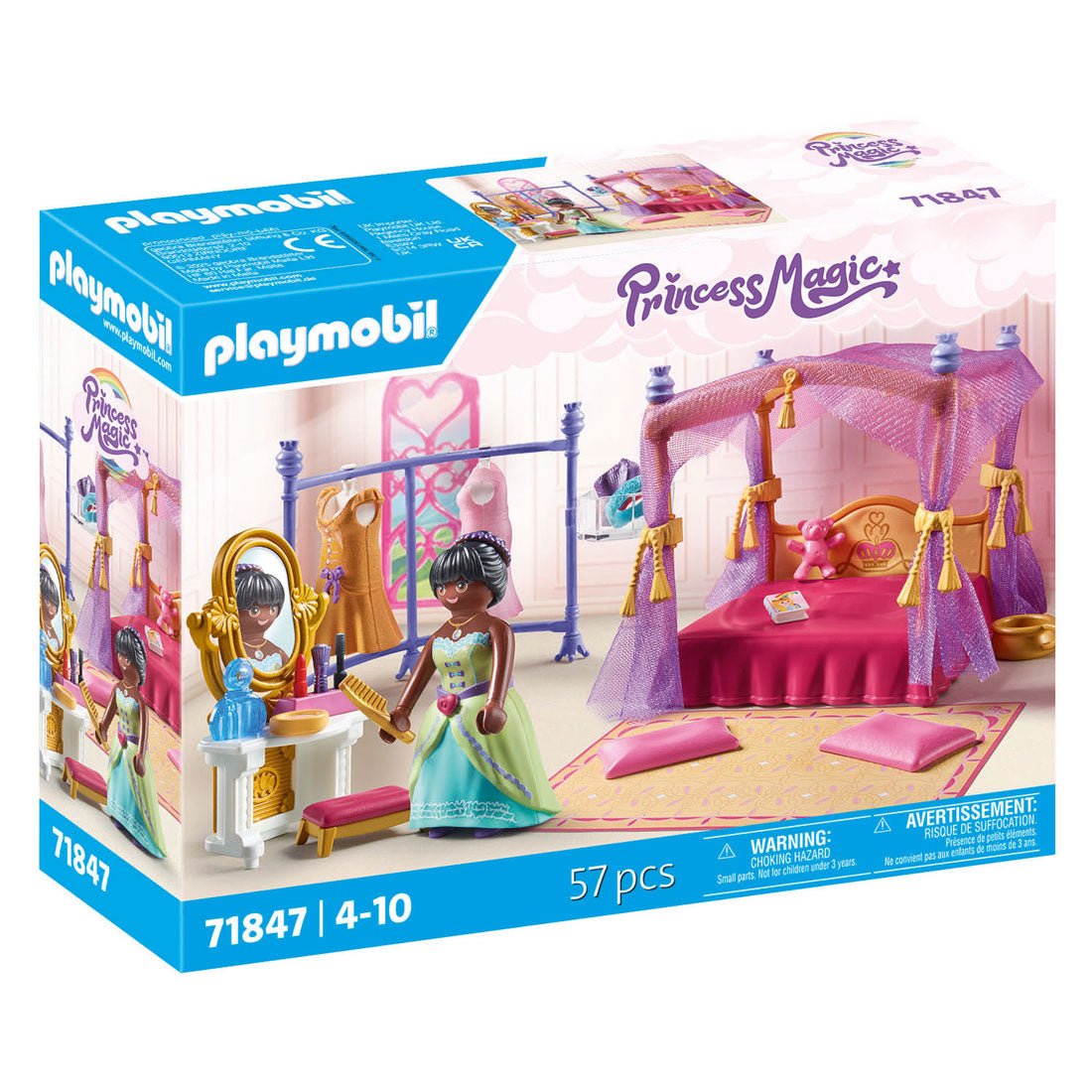 Playmobil Prinzessinnen-Zauberschlafzimmer mit Ankleidezimmer – 71847
